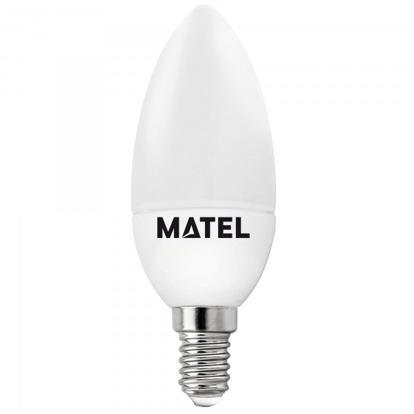 Bomb.led vela e14  7w.fria (caja de 10 unidades)