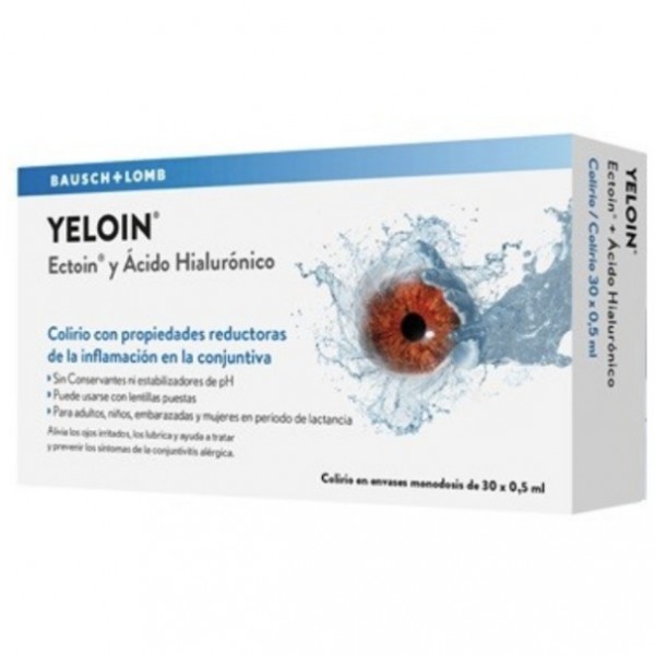 Yeloin Solución Oftálmica Ectoína 2% 30 Monodosis