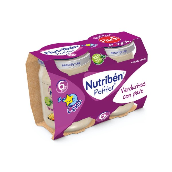 Nutriben Cena Verduritas con Pavo 2x190 g