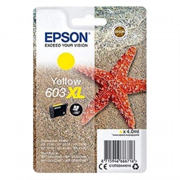 Epson cartucho 603xl amarillo