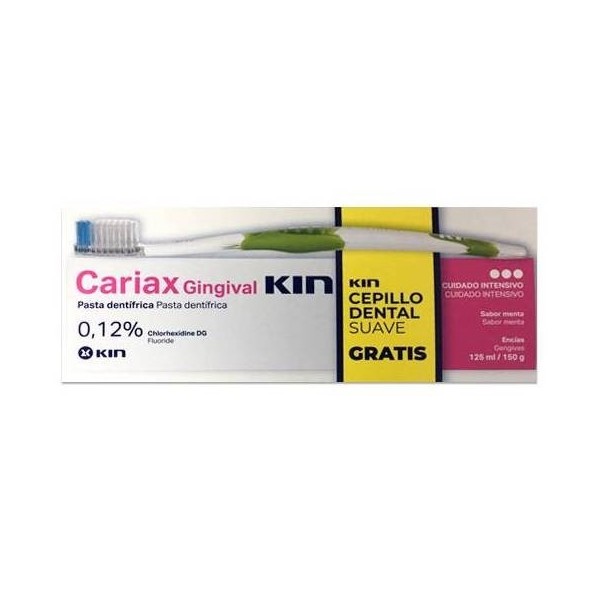 Kin Cariax Gingival Pasta Dentífrica 125ml + Cepillo Suave Pack Promo